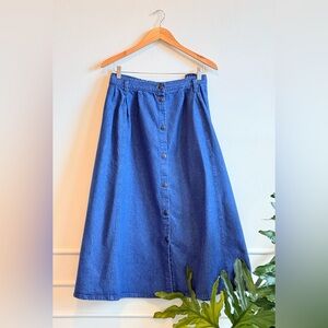 Cherokee Indigo A-Line Denim Skirt